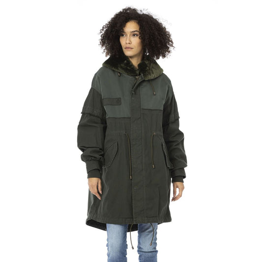 Mr&Mrs Italy Green Cotton Jackets & Coat