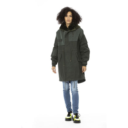 Mr&Mrs Italy Green Cotton Jackets & Coat