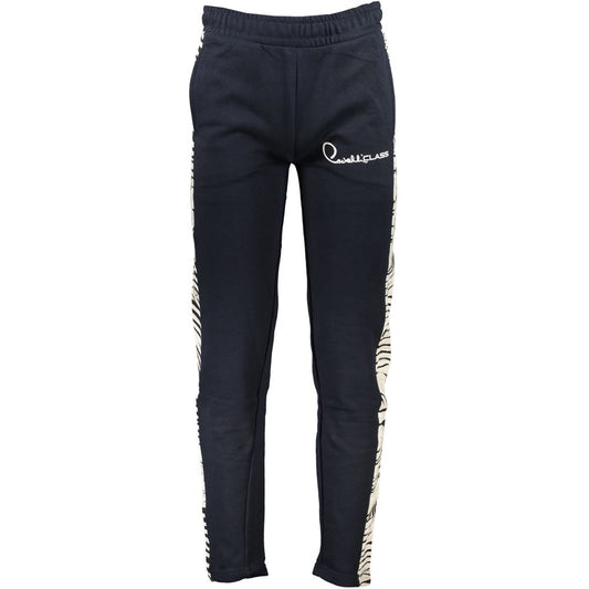 Cavalli Class Blue Cotton Pant