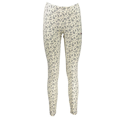 Fila Women's Leggings Cotton Activewear - White Patterned