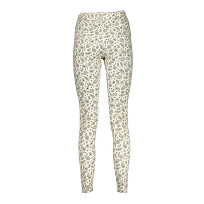 Fila Women's Leggings Cotton Activewear - White Patterned