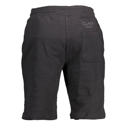 Cavalli Class Black Cotton Pant