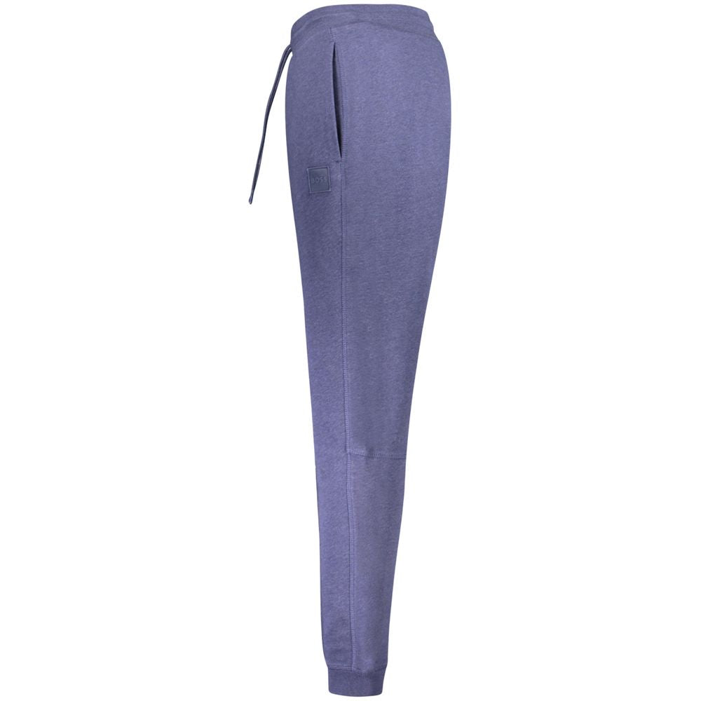 Joggers by Hugo Boss for men in cotton blue features a refined silhouette with a refined , defined by a and a refined long for a refined finish.