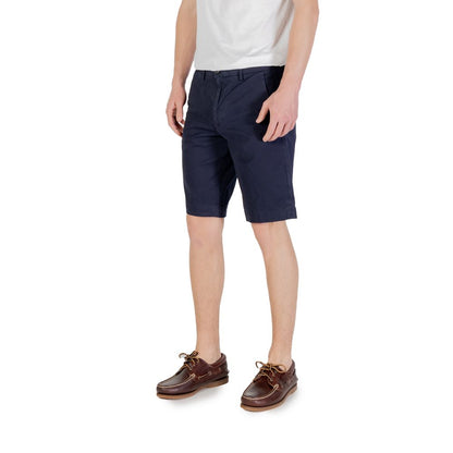 Borghese Blue Cotton Bermuda