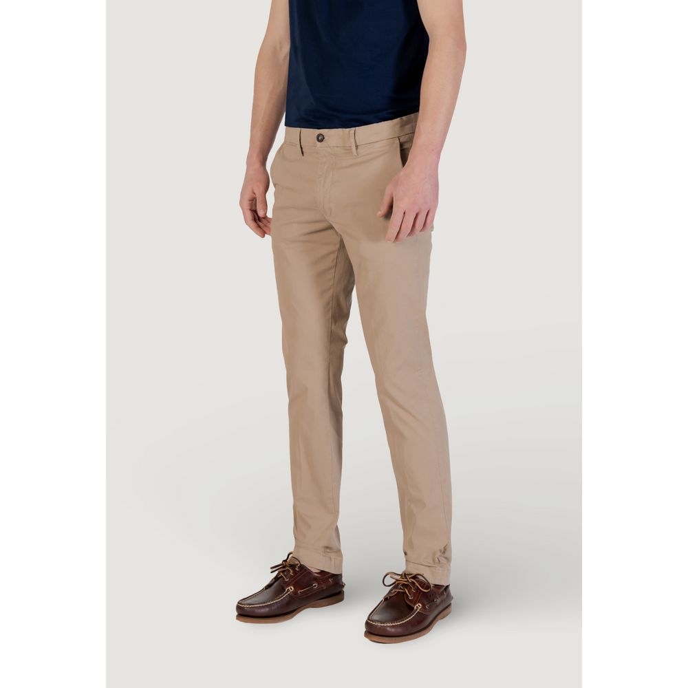Borghese Beige Cotton Skinny Pant