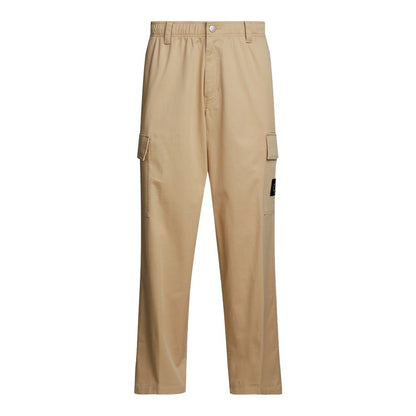 Calvin Klein Jeans Beige Recycled Cotton Pant