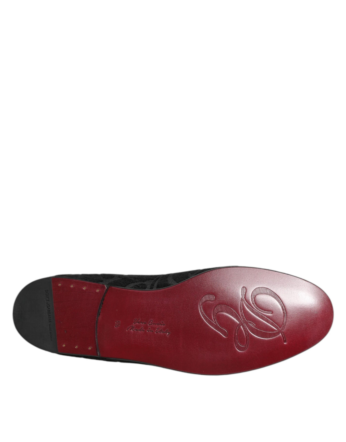Dolce & Gabbana Men's Polyester Silk Calf & Goat Leather Loafer Slip-On Shoes - Black