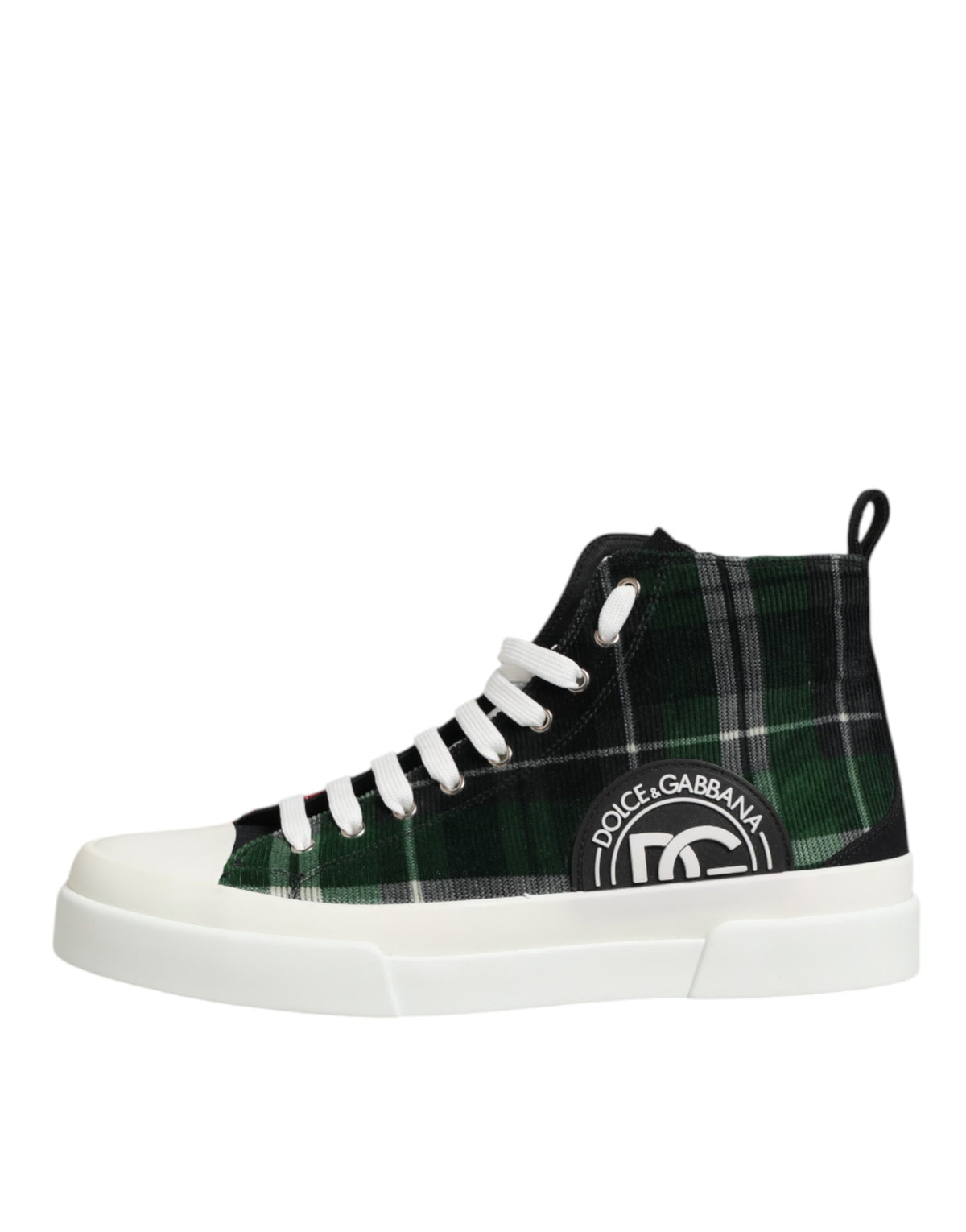 Dolce & Gabbana Men's High Top Virgin Wool Cotton Calf & Goat Leather Sneakers - Multicolor