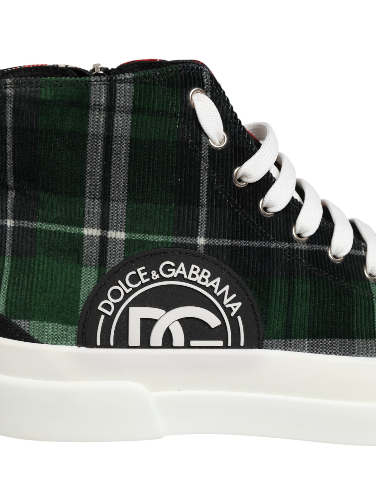 Dolce & Gabbana Men's High Top Virgin Wool Cotton Calf & Goat Leather Sneakers - Multicolor