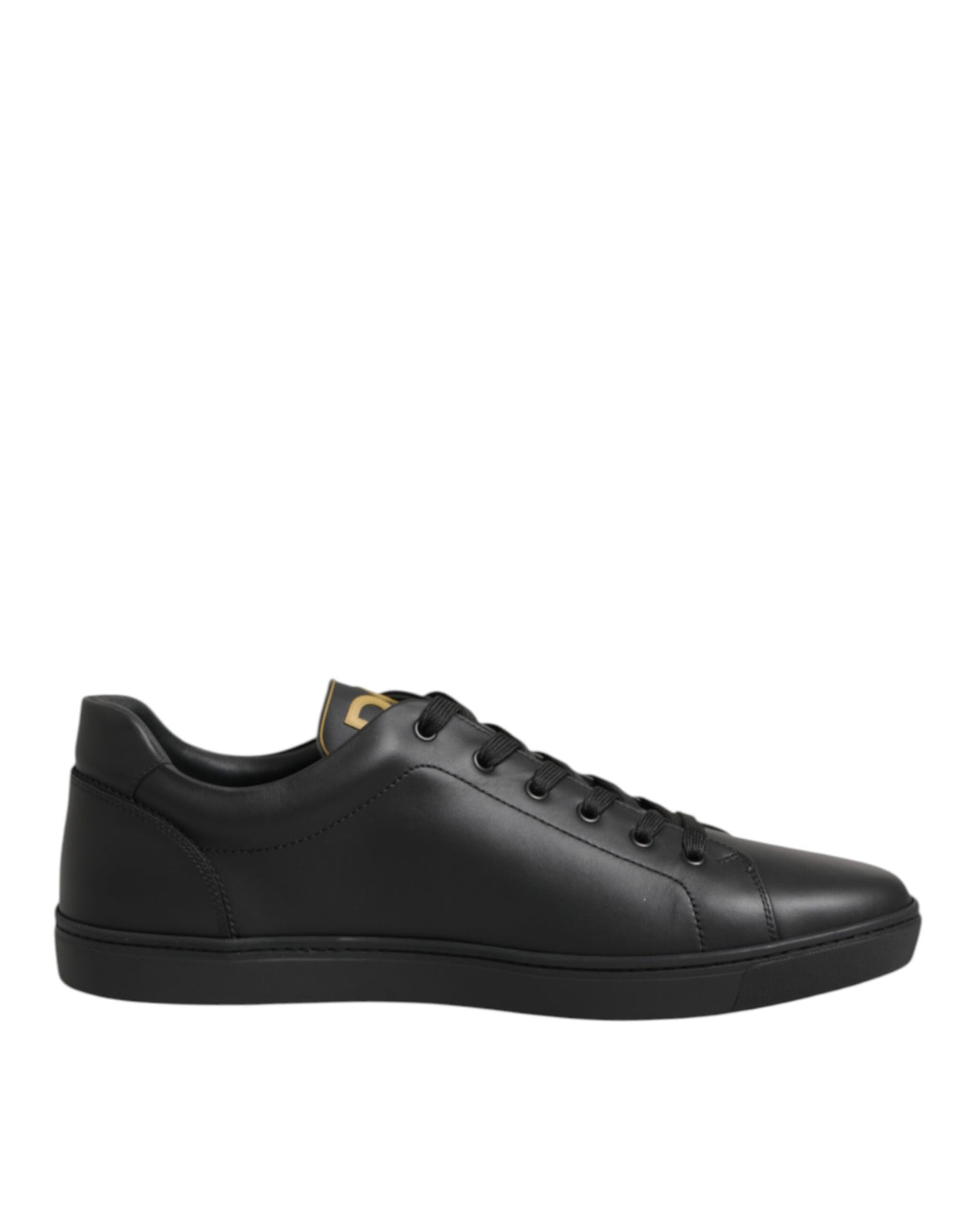 Dolce & Gabbana Men's Low Top Calf & Goat Leather Rubber Sneakers - Black