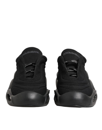 Dolce & Gabbana Men's Low Top Chunky Polyamide Viscose Polyester & Polyurethane Sneakers - Black