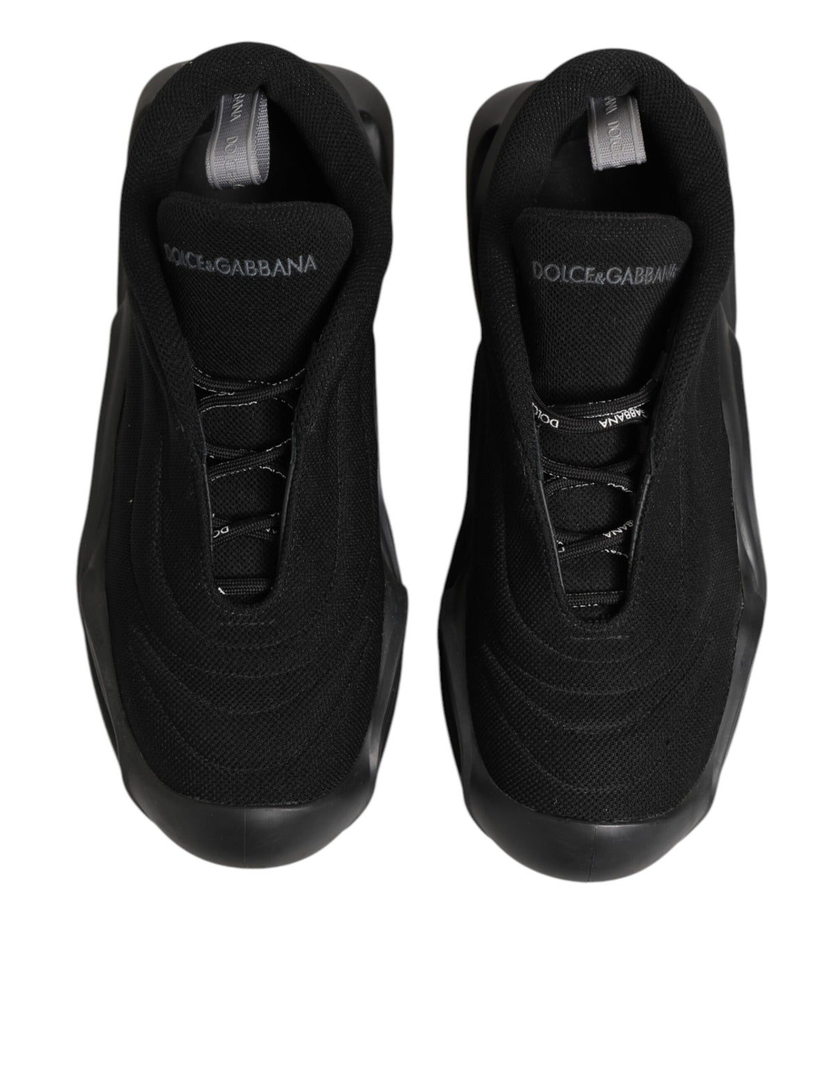 Dolce & Gabbana Men's Low Top Chunky Polyamide Viscose Polyester & Polyurethane Sneakers - Black