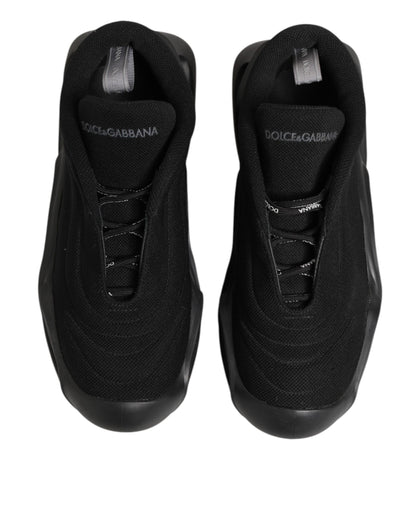 Dolce & Gabbana Men's Low Top Chunky Polyamide Viscose Polyester & Polyurethane Sneakers - Black