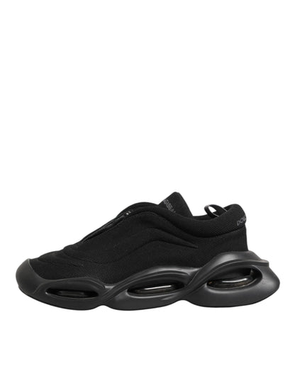 Dolce & Gabbana Men's Low Top Chunky Polyamide Viscose Polyester & Polyurethane Sneakers - Black
