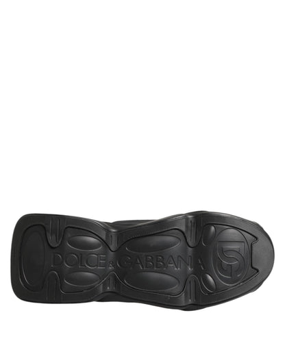 Dolce & Gabbana Men's Low Top Chunky Polyamide Viscose Polyester & Polyurethane Sneakers - Black
