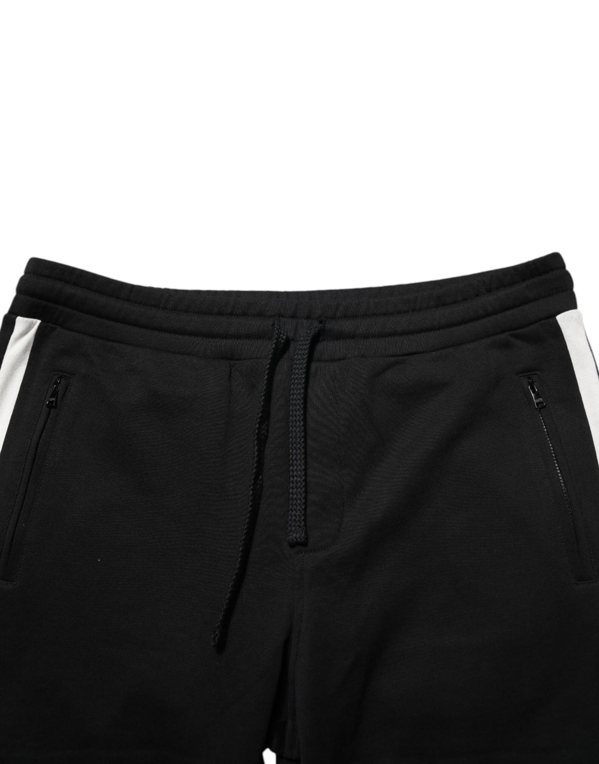 Dolce & Gabbana Men's Tapered Leg Athletic Regular Fit Cotton Jogger Sweatpants - Black White