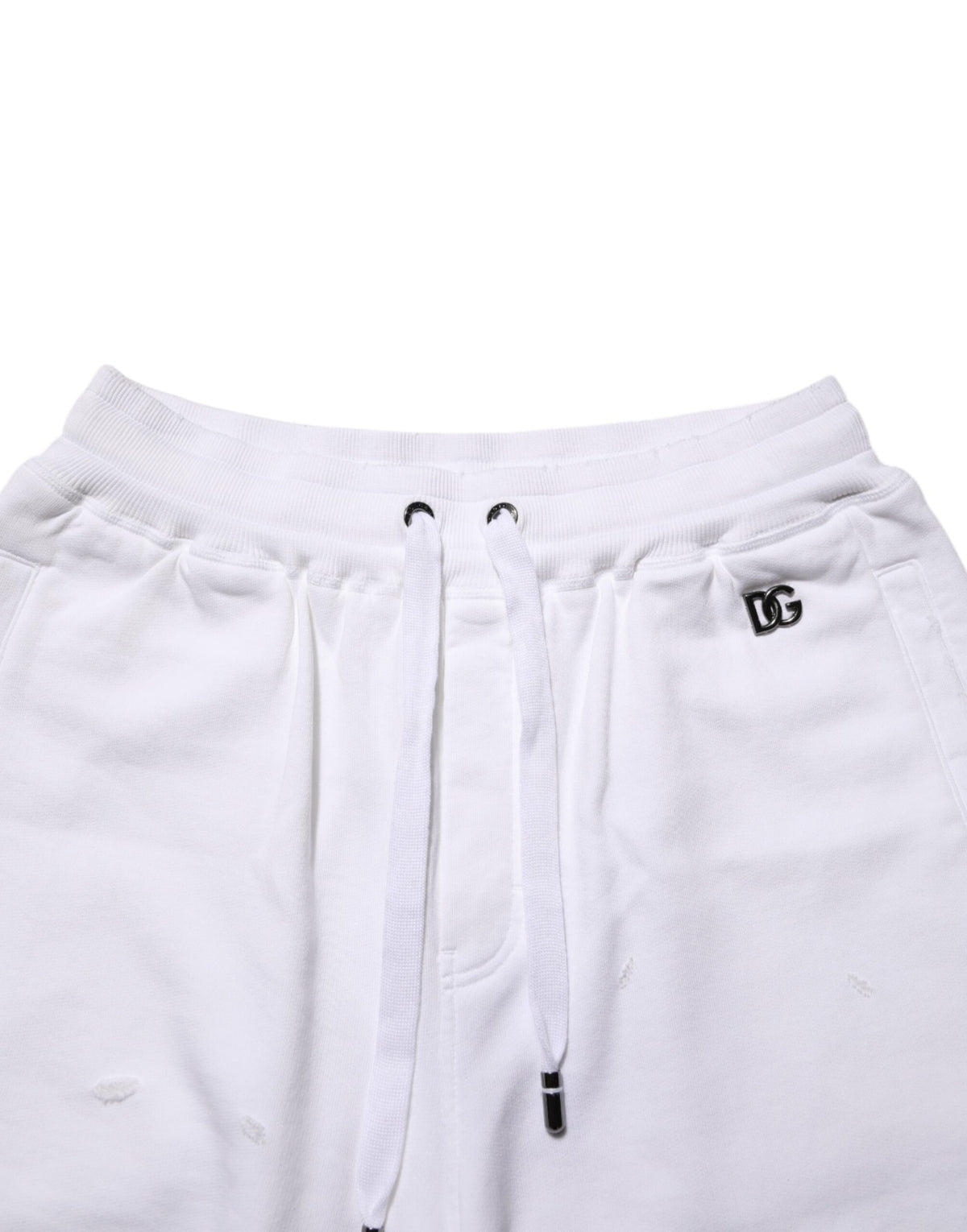 Dolce & Gabbana Men's Relaxed Fit Regular Cotton Bermuda Shorts - White