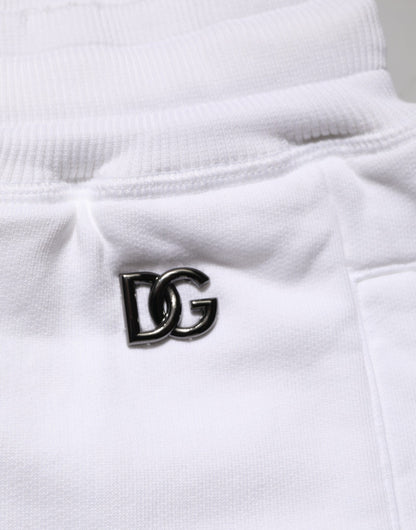 Dolce & Gabbana Men's Relaxed Fit Regular Cotton Bermuda Shorts - White