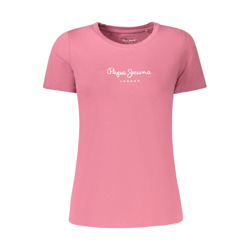 Pepe Jeans Pink Cotton T-Shirt