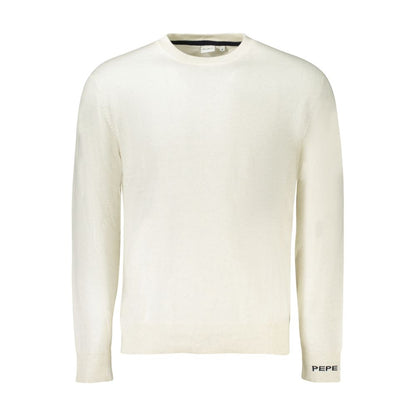 Pepe Jeans White Cotton Sweater