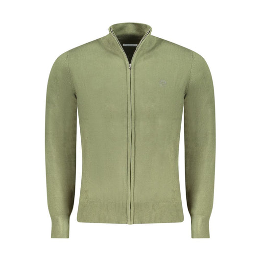 Cardigan by North Sails for men in nylon green & signature features a dramatic silhouette, showcasing a sophisticated and dramatic detail for a timeless, premium look.