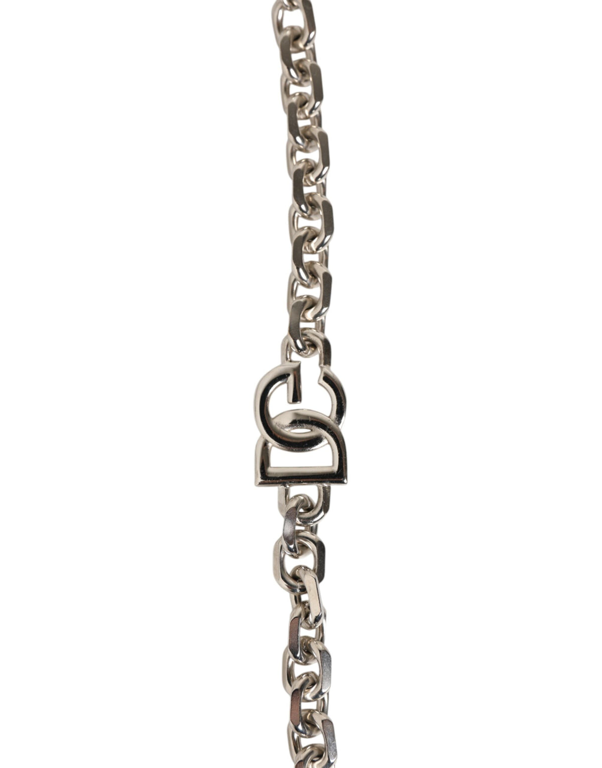 Dolce & Gabbana Brass Plastic Calf Leather Shoulder Strap - Black Pearl Silver White