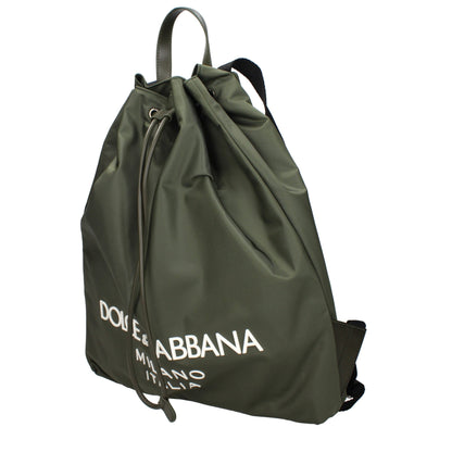 Dolce & Gabbana Green Nylon Backpacks