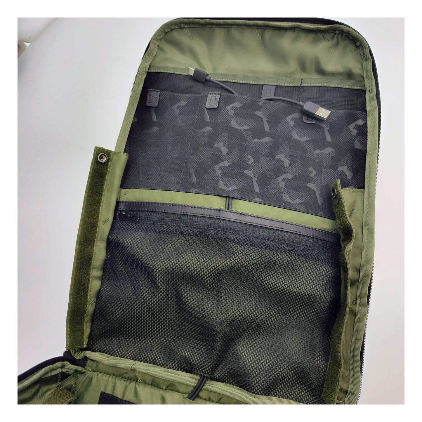 Piquadro Gray Fabric Backpacks