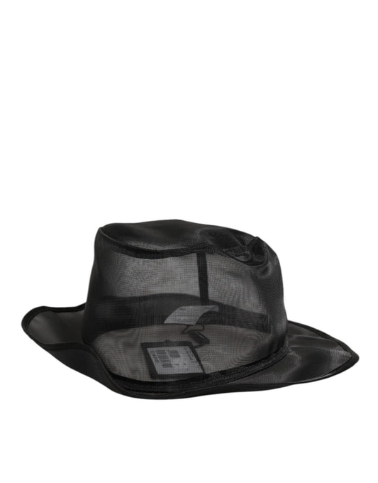 Dolce & Gabbana Plush Silk & Fur Bucket Hat - Black