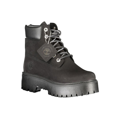 Timberland Black Polyester Ankle