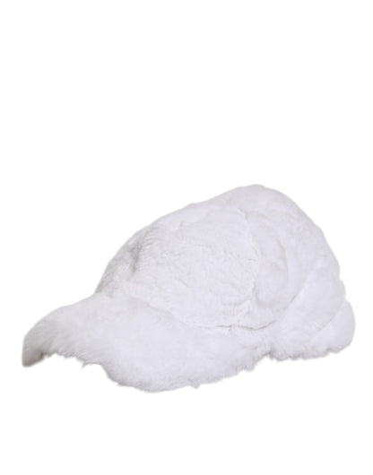 Dolce & Gabbana Modacrylic Polyester & Silk Baseball Cap - White