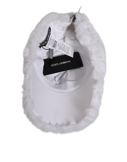 Dolce & Gabbana Modacrylic Polyester & Silk Baseball Cap - White