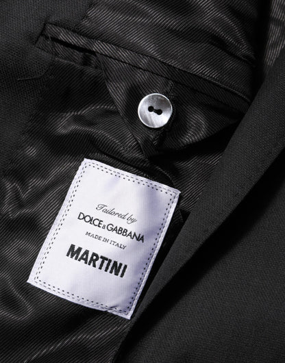 Dolce & Gabbana Men's Single Breasted Virgin Wool & Rayon Blazer - Black