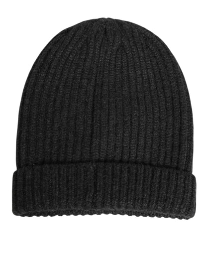 Dolce & Gabbana Cashmere Beanie Hat - Black