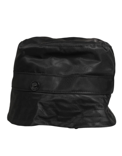 Dolce & Gabbana Cotton Polyamide & PVC Bucket Hat - Black
