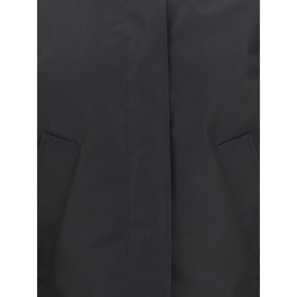 MONCLER x EDWARD ENNINFUL Black Polyester Full-Length Jacket