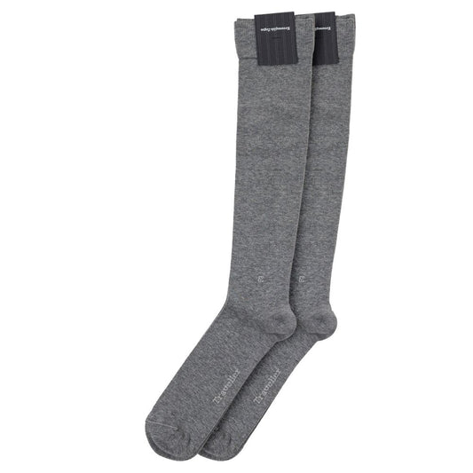 Socks by ZEGNA for men in polyamide cotton gray features a snug silhouette, artfully capturing the essence of the snug Men's Polyamide Cotton Socks design for a sophisticated look.