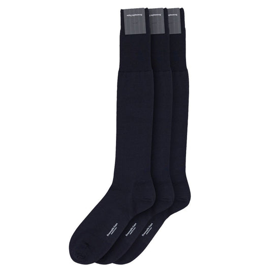 Socks by ZEGNA for men in merino wool navy features an stylish silhouette, showcasing the stylish design of this Men's Merino Wool Socks with a stylish finish.