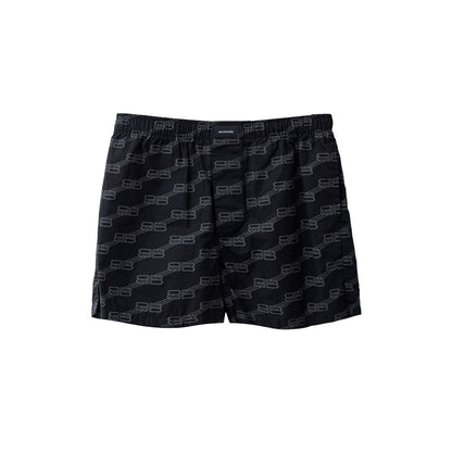 Balenciaga Black Cotton Bermuda