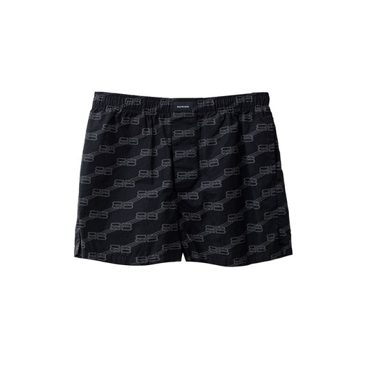 Balenciaga Black Cotton Bermuda