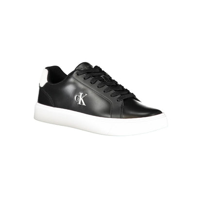 Calvin Klein Black Leather Men Sneaker