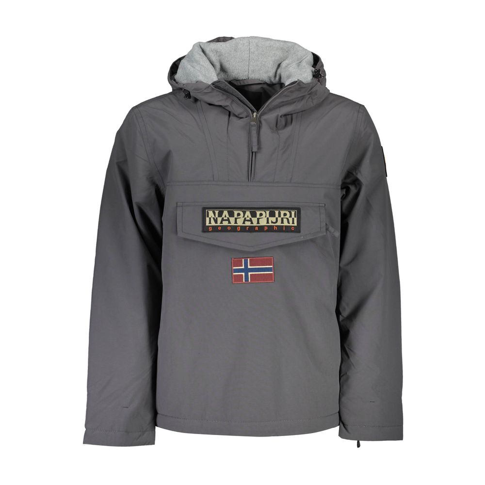 Napapijri Gray Polyamide Jackets & Coat
