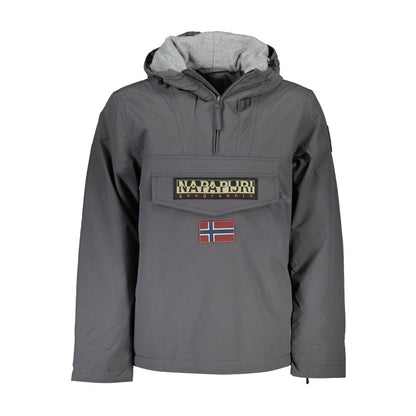 Napapijri Gray Polyamide Jackets & Coat