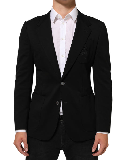 Dolce & Gabbana Men's Viscose Polyester & Polyamide Blazer - Black