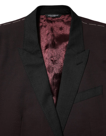 Dolce & Gabbana Women's Virgin Wool Viscose & Elastane Blazer - Maroon