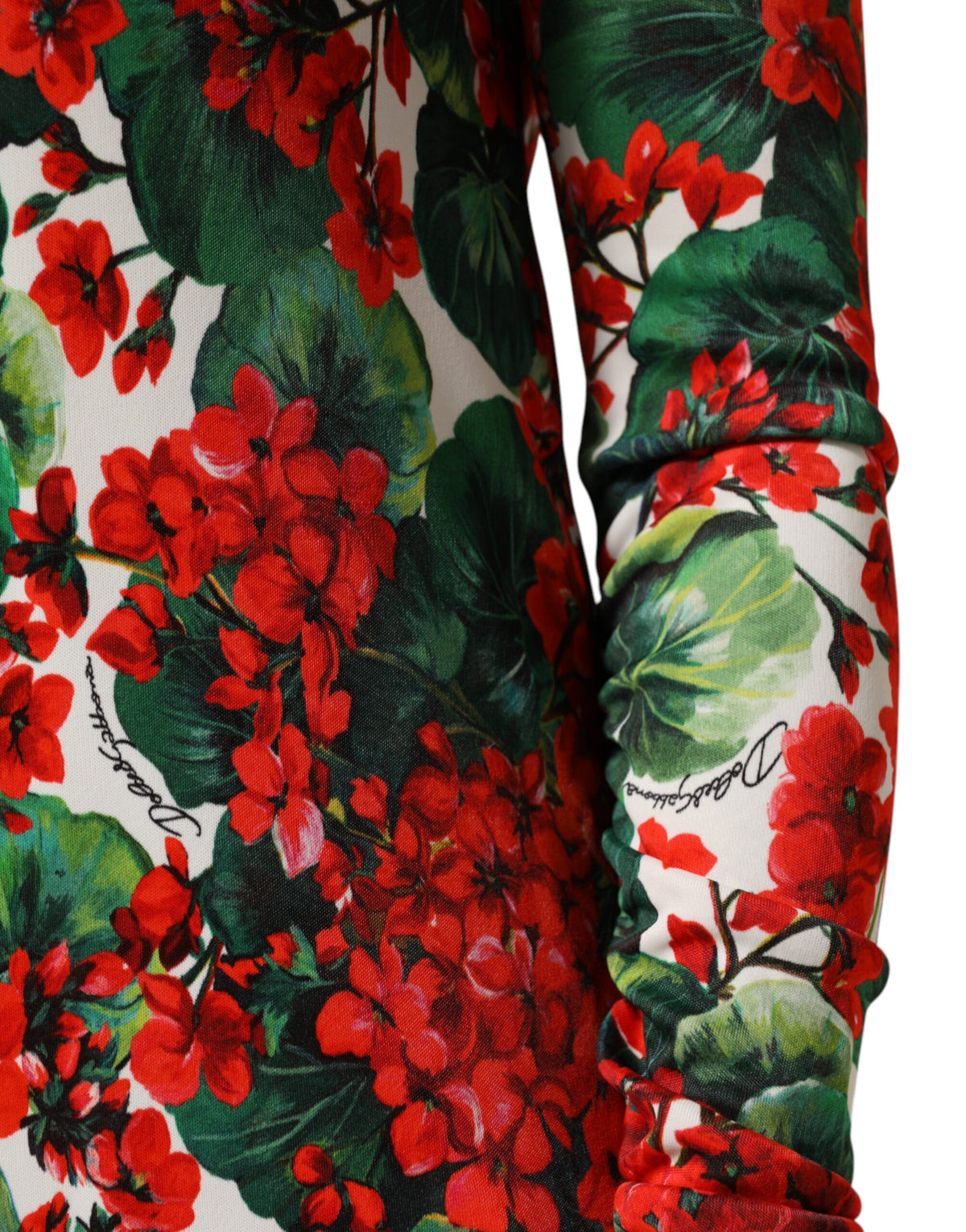 Dolce & Gabbana Women's Sheath Viscose Short Dress - Multicolor Patterned Floral Signature Print