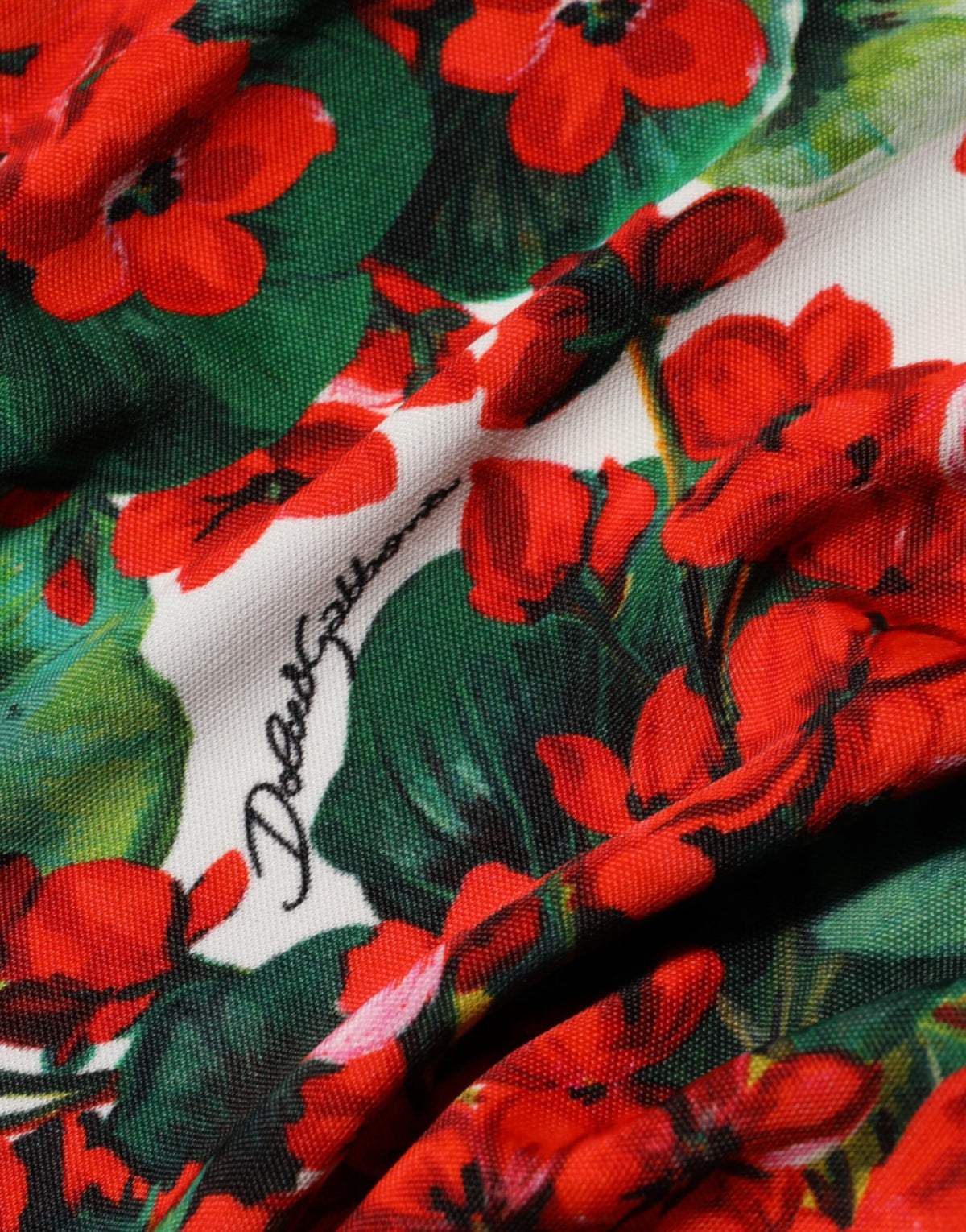 Dolce & Gabbana Women's Sheath Viscose Short Dress - Multicolor Patterned Floral Signature Print