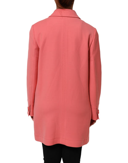 Dolce & Gabbana Women's Virgin Wool & Silk Trench Coat - Pink