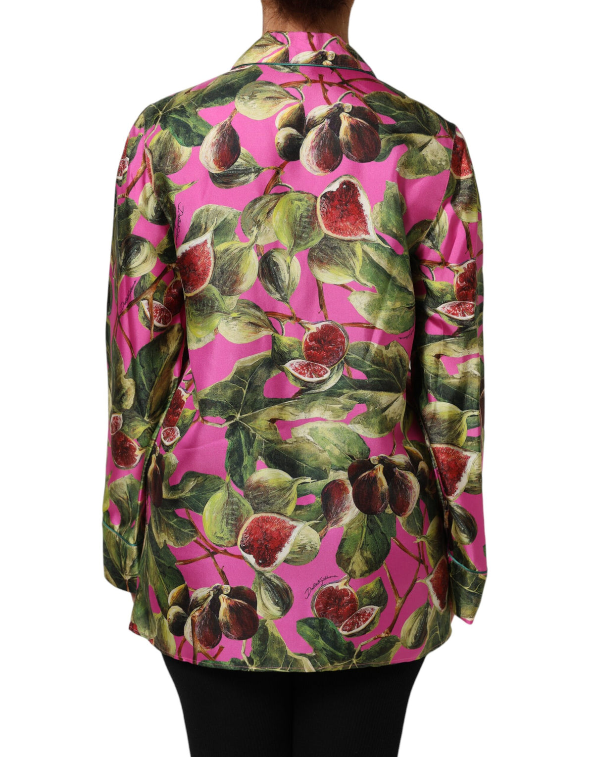 Dolce & Gabbana Women's Regular Fit Silk Blouse - Pink Print
