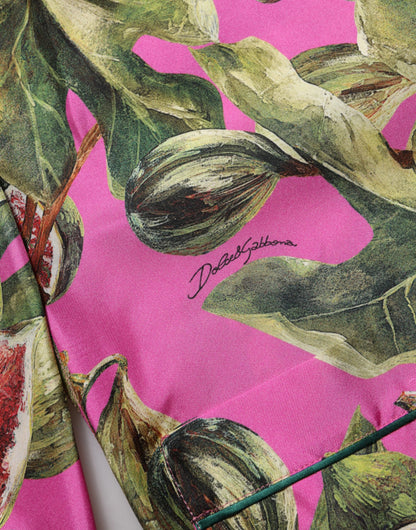 Dolce & Gabbana Women's Regular Fit Silk Blouse - Pink Print